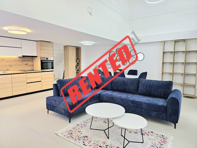 
Duplex for rent in Kodra e Diellit 1 Residence, in Tirana, Albania.
It has an internal area of 15